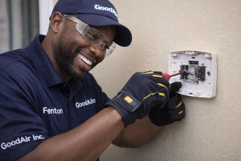 Good Air technicians on the job in West Park